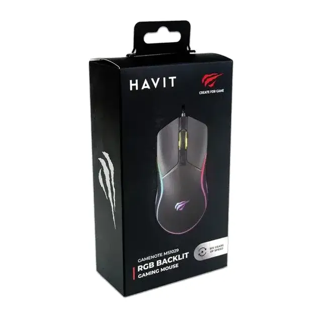 Souris Gaming Filaire Havit Gamenote MS1029 RGB - Black