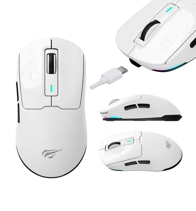 Souris Gaming Sans Fil Havit Gamenote MS969SE Tri-Mode RGB - White