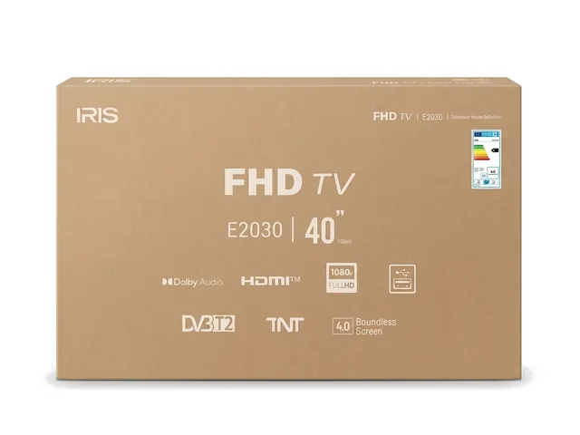 Téléviseur IRIS 40″ Full HD LED - E2030 (Design sans bord / Frameless)