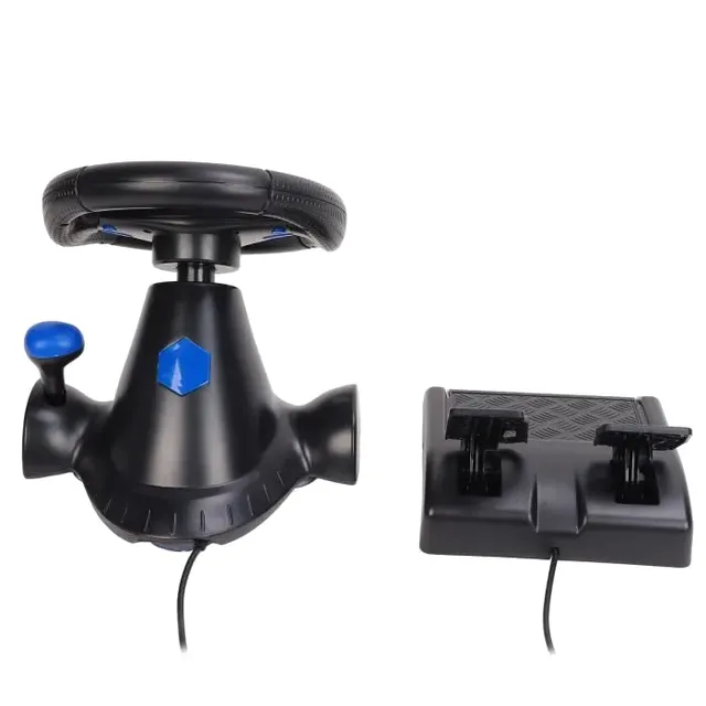 Volant Gaming V7 7-in-1 pour PC et Consoles | Expérience de course réaliste